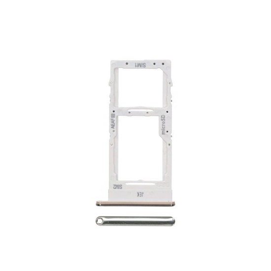 Single SIM Holder Outside Samsung Galaxy A51 5G 2020/A516 SIM Card+Hybrid (SIM+MicroSD Card) White